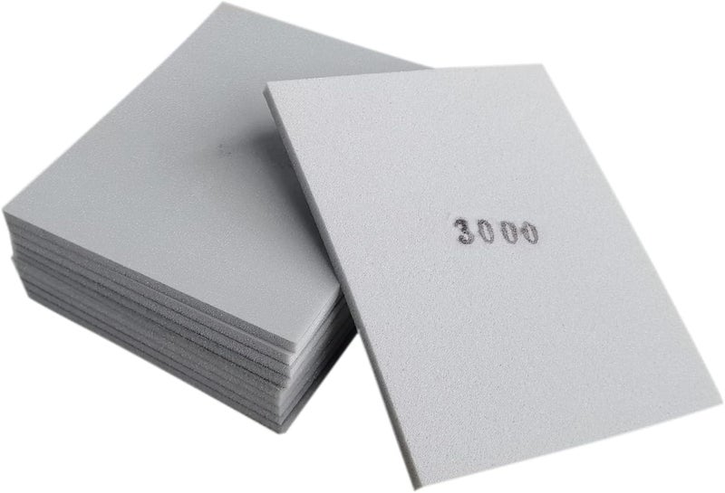 SACKORANGE 10 PCS 3000 Grit 4.5 x 5.5 Inch Sanding Sponge Set, Wet or Dry Hand Sanding Sponges Sheet, Flexible Soft Foam Sand Block for Drywall, Corner Contour, Metal Wood - Image 1